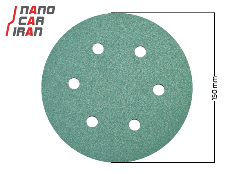 سنباده سایز 150 میلی متری (6 اینچ) ولکر درجه زبری P120 Volker 150mm Sanding Disc P120 Grit